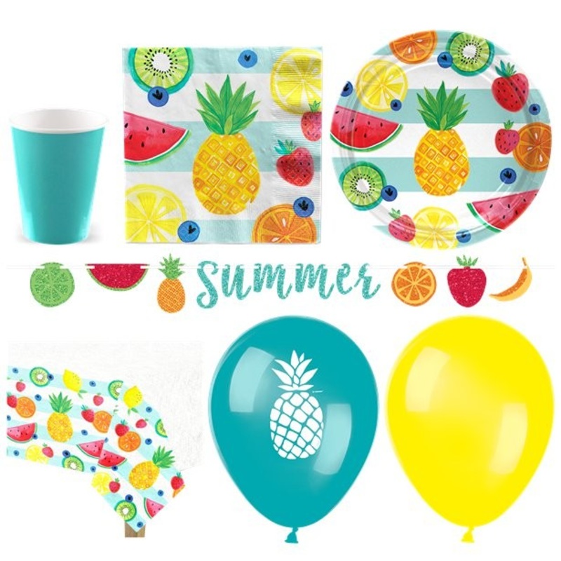 Party set cheeky fruits for 16 people