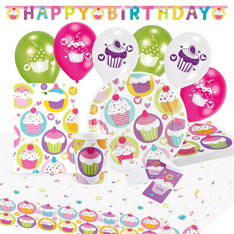 Party set cupcake 56 pieces