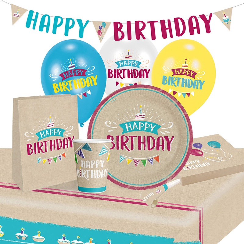 Party set My Birthday Party 60 pieces