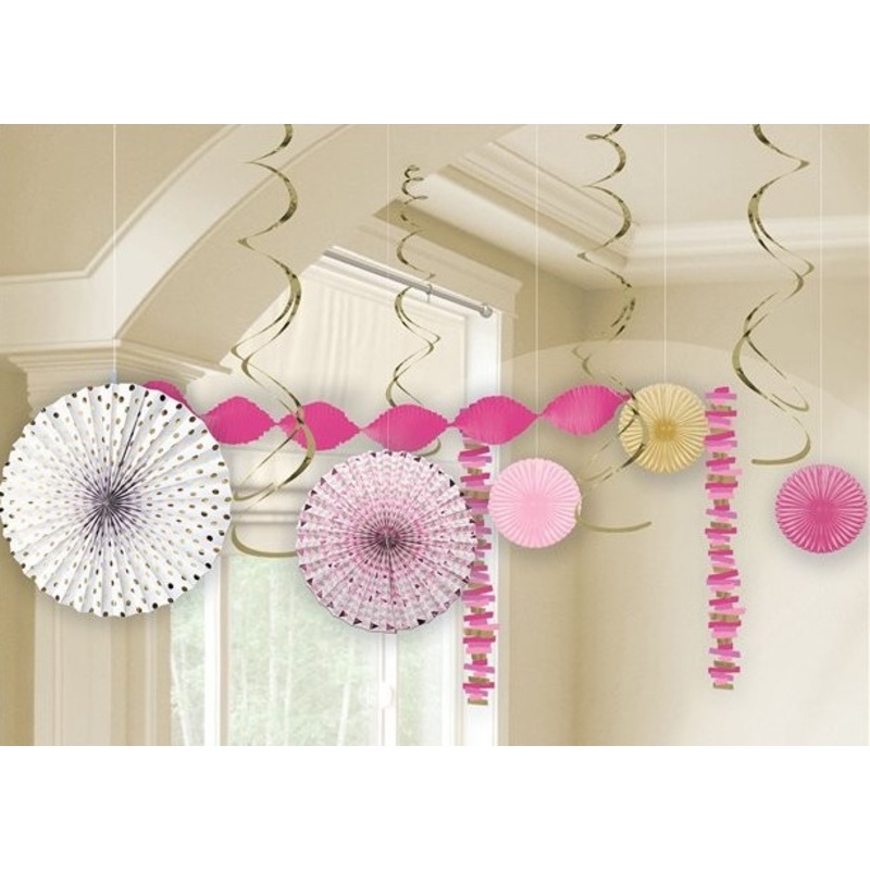 Pink communion hanging decoration set