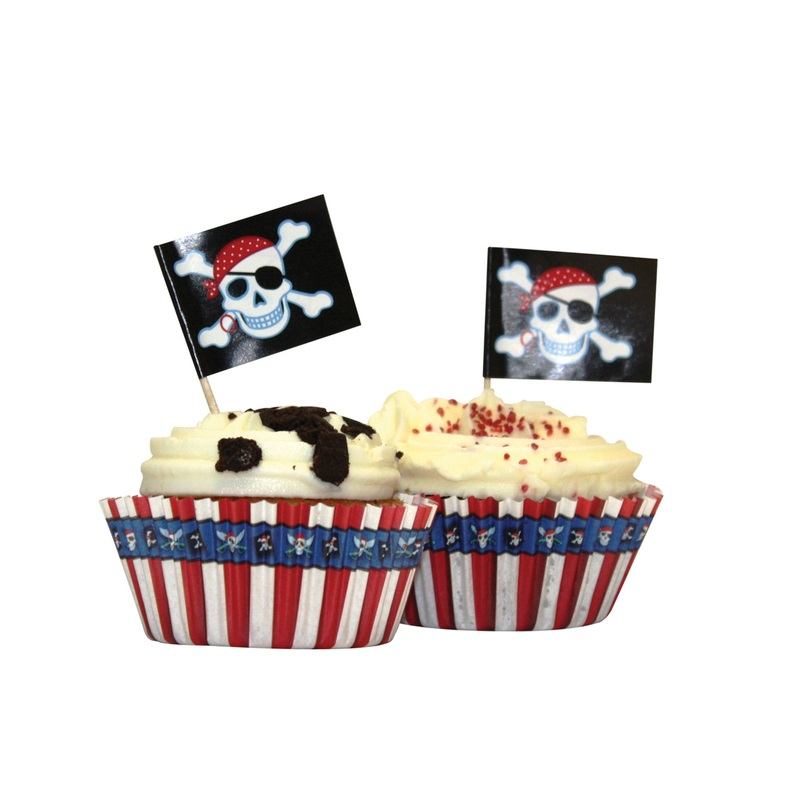Pirate cupcake skewers 48 pieces