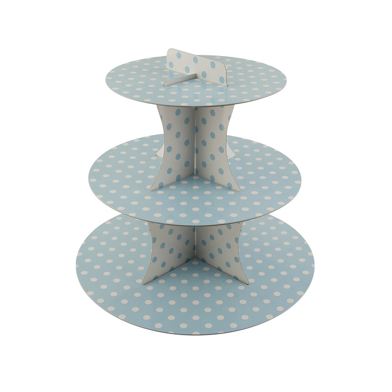 Points fun blue cupcake stand 30cm