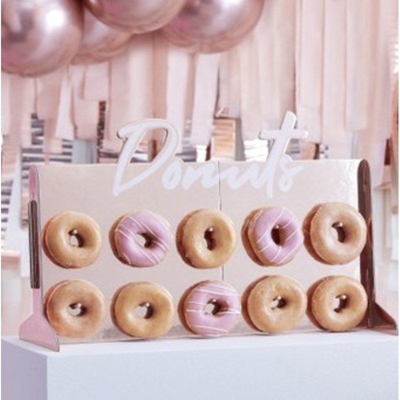 Rose gold donut wall 55 x 35 x 23cm