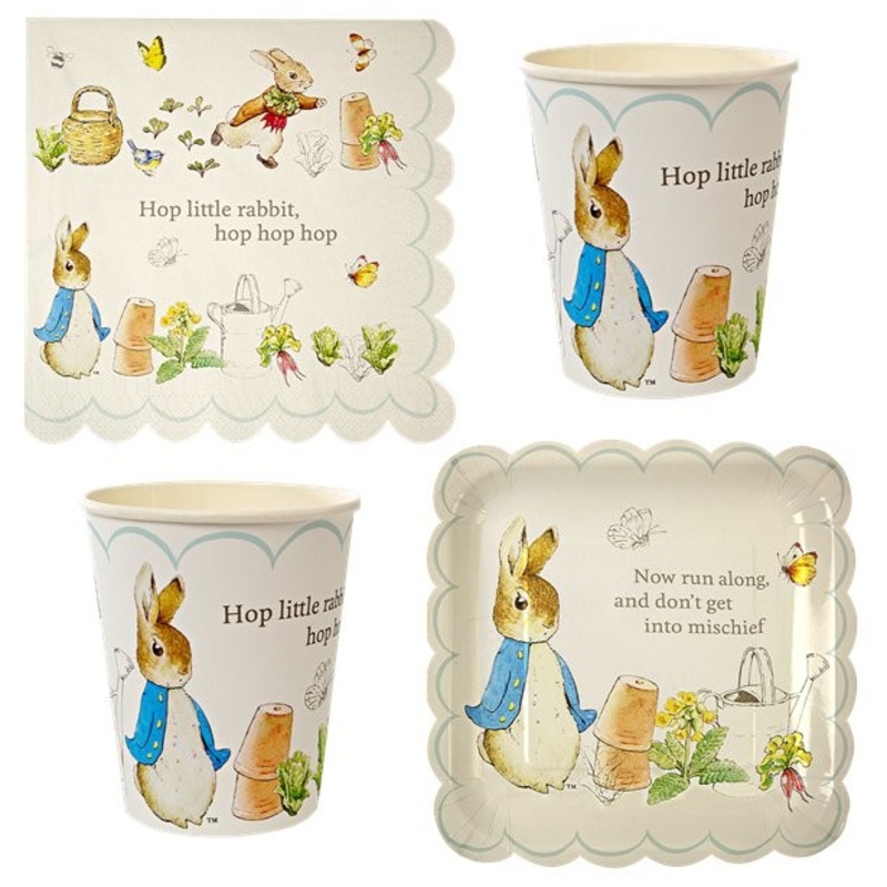 Small Peter Rabbit party set