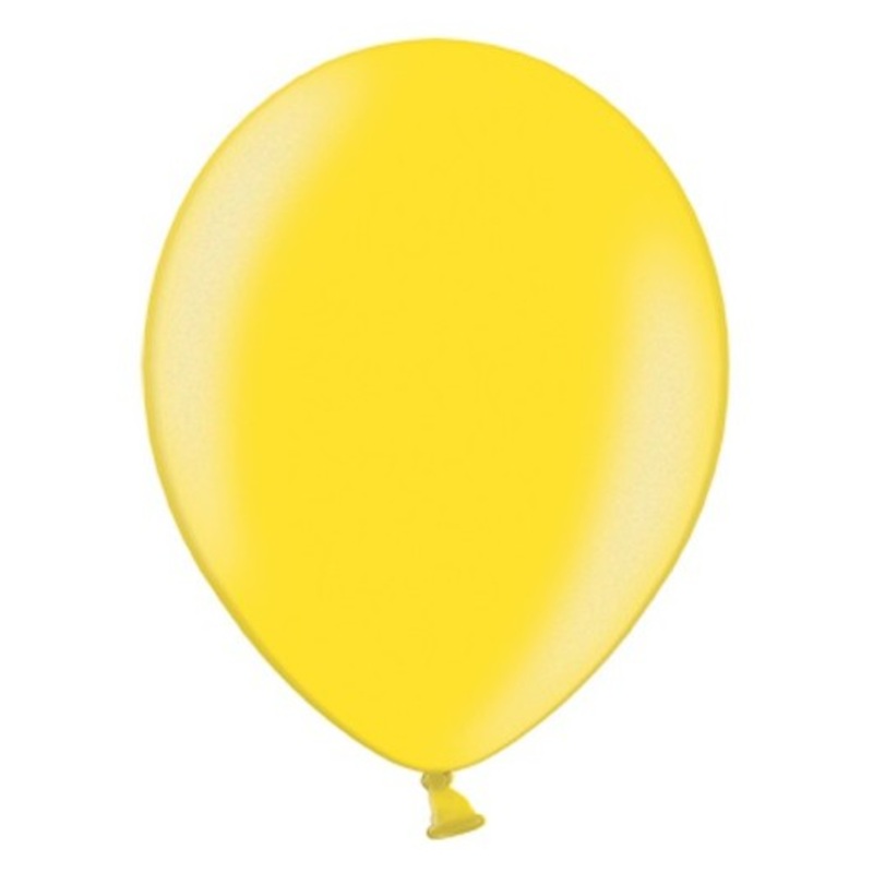 100 strong latex balloons 30cm yellow