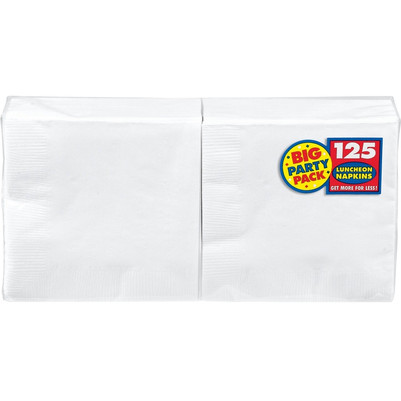 125 white napkins Geneva 33cm