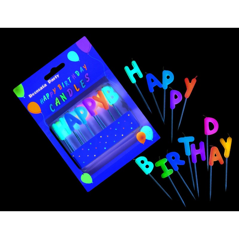 13 piece Happy Birthday candle set