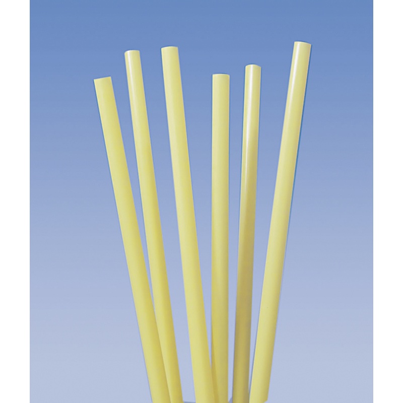 135 cocktail straws yellow 25cm