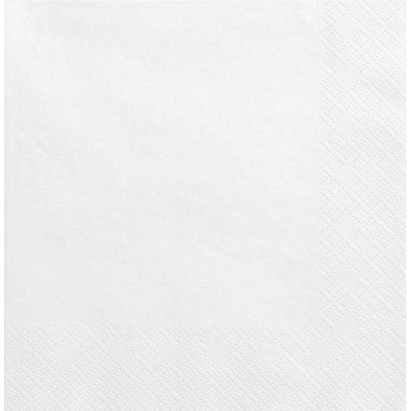 20 napkins Scarlett white 40cm