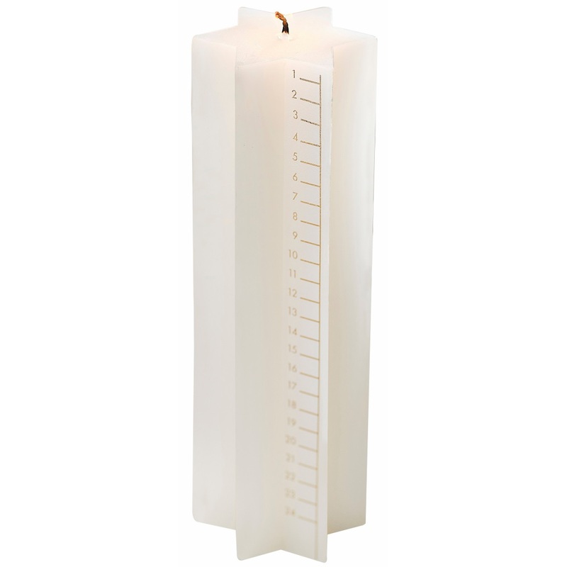 24 days Christmas candle 18cm