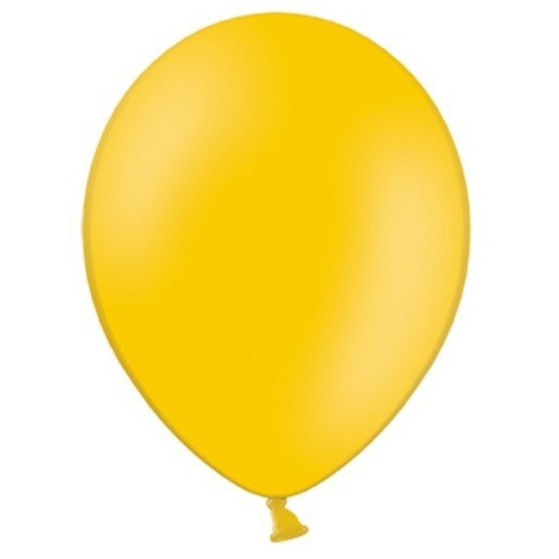 50 party star balloons sun yellow 30cm