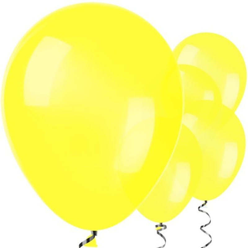 50 yellow balloons Jive 30cm