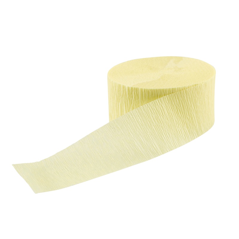 Crepe paper roll yellow 24m