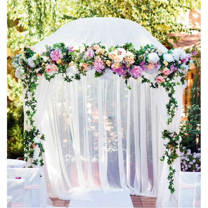 Fine tulle net Grazia white 10 x 1.5m