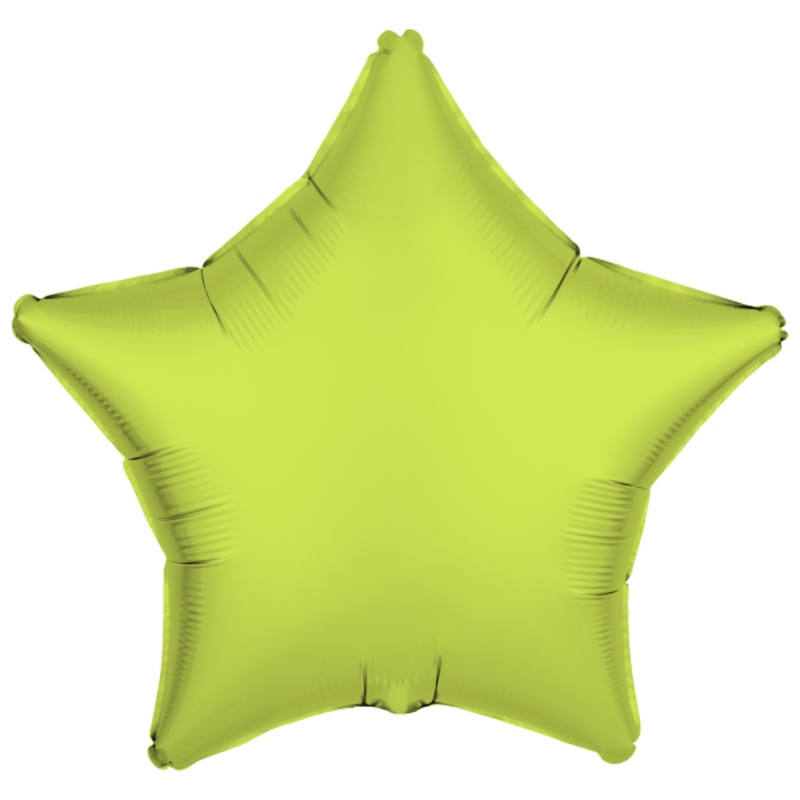 Foil Balloon Star Neon Yellow 48cm