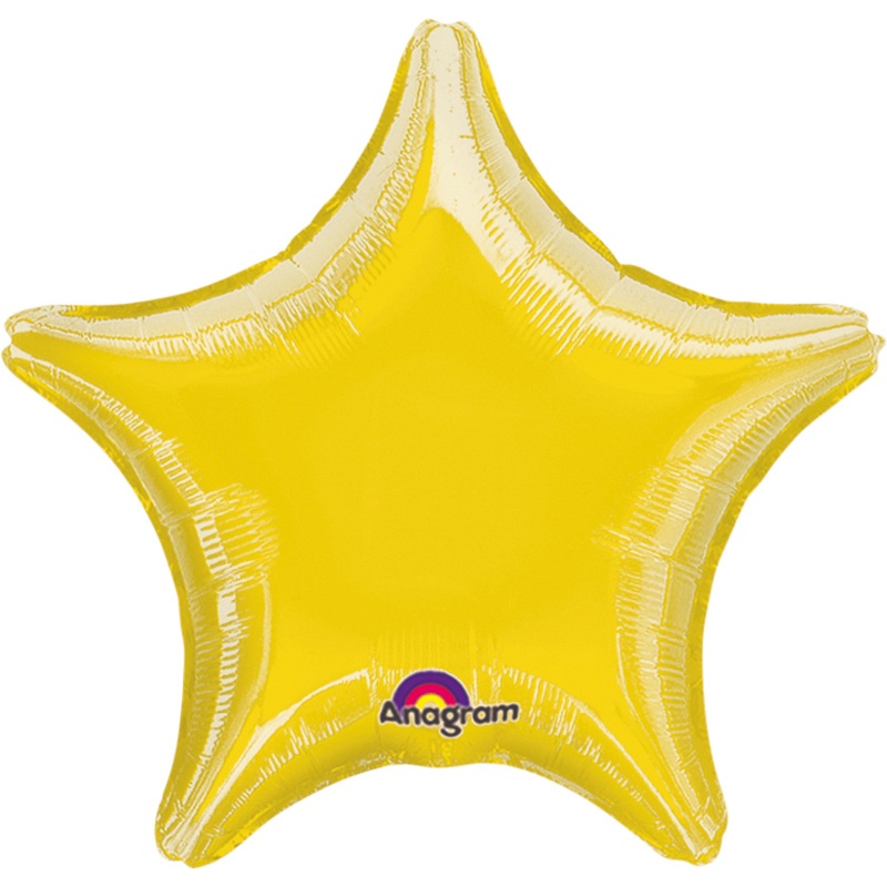 Sparkling Star balloon yellow