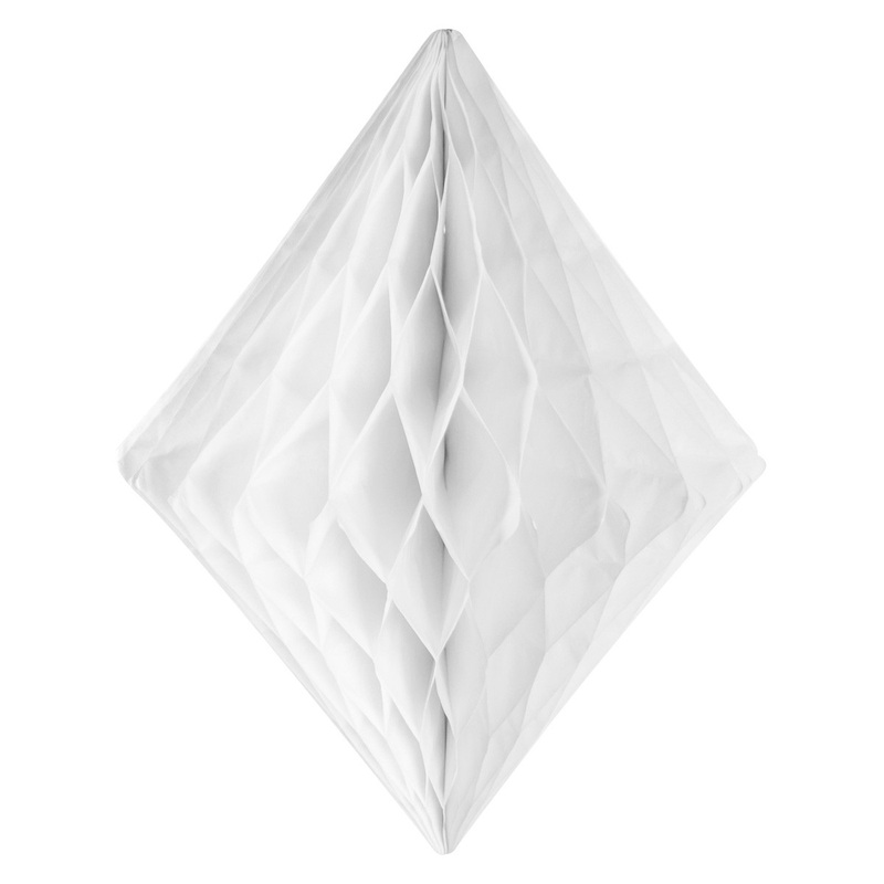 White diamond honeycomb ball 24x30cm