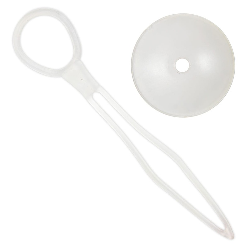 10 balloon closures in transparent