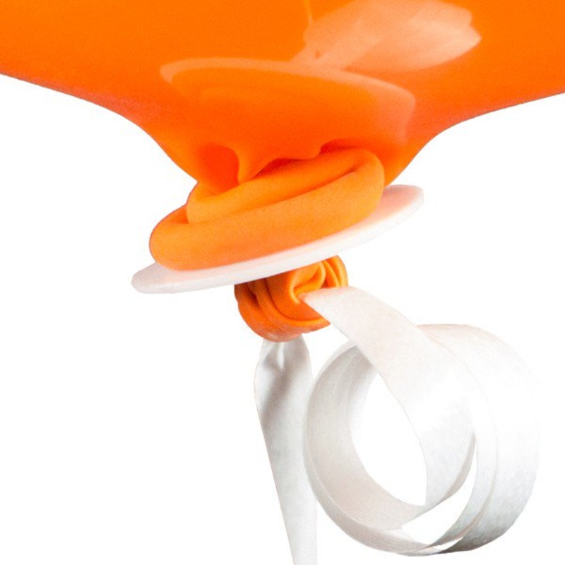 10 balloon closures with ribbon