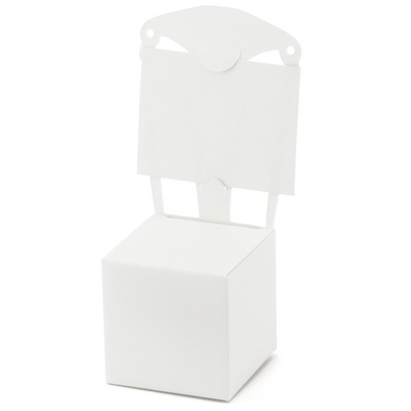 10 place cards chair white