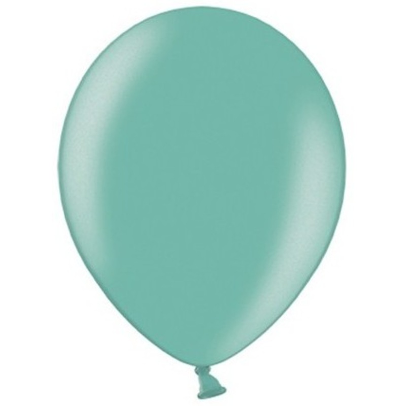 100 Celebration balloons aquamarine 23cm