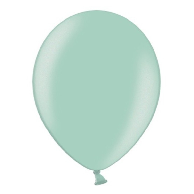 100 latex balloons mint turquoise 30cm