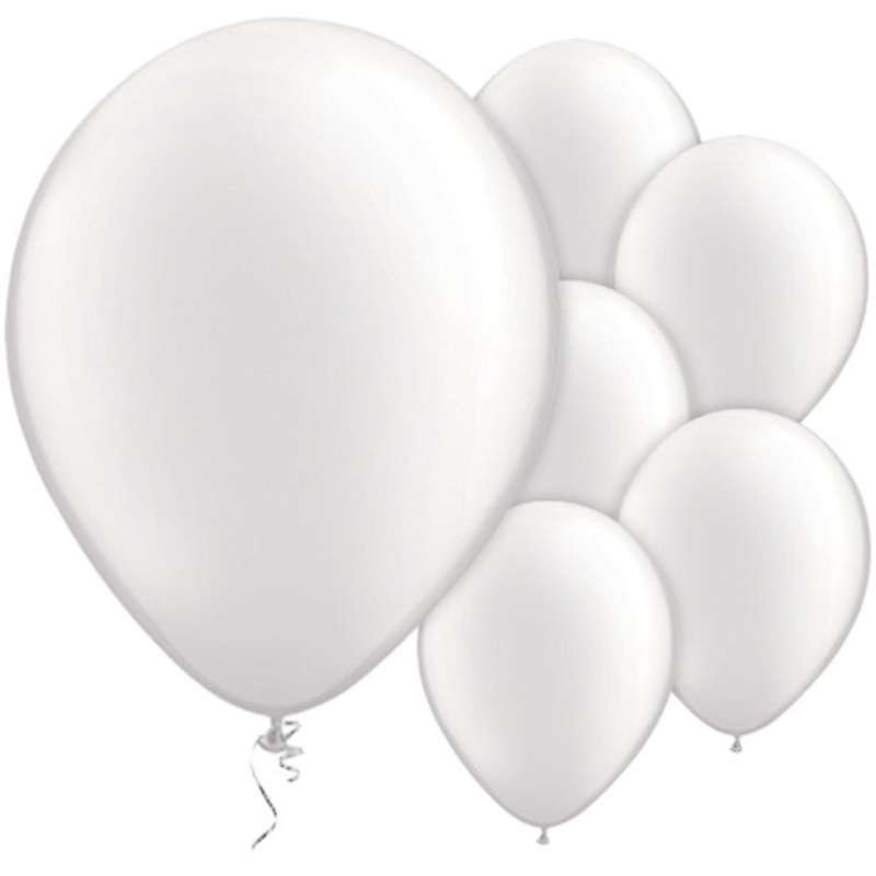 100 white balloons Passion 28cm