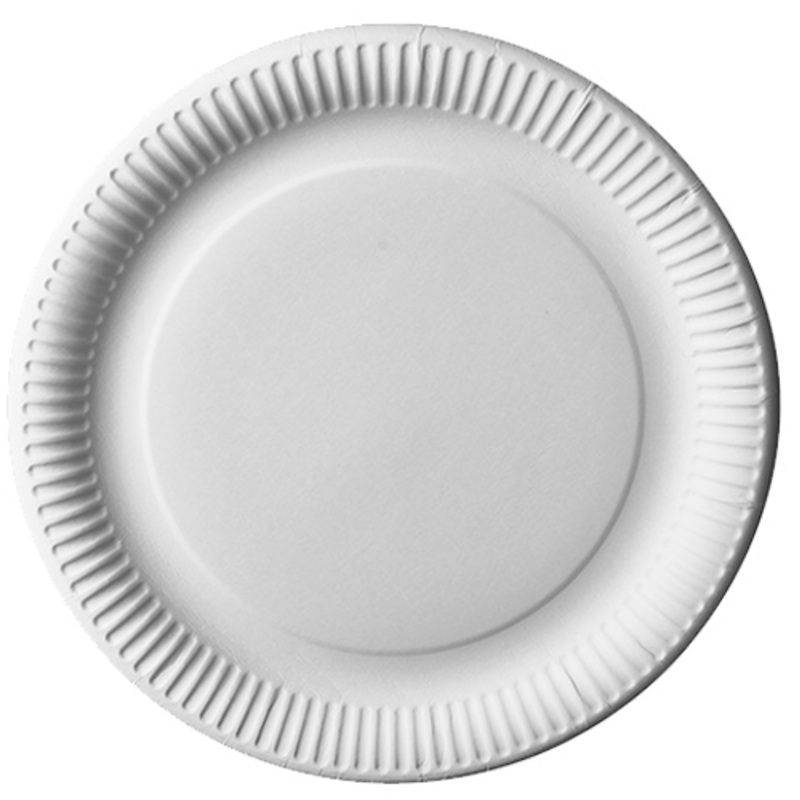 12 FSC paper plates Scarlatti white 29cm