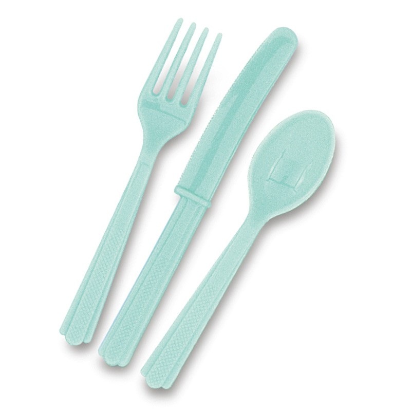18 piece triple cutlery set mint