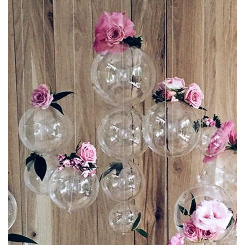 4 decorative glass balls 10cm