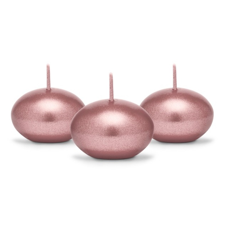 50 floating candles Vienna rose gold