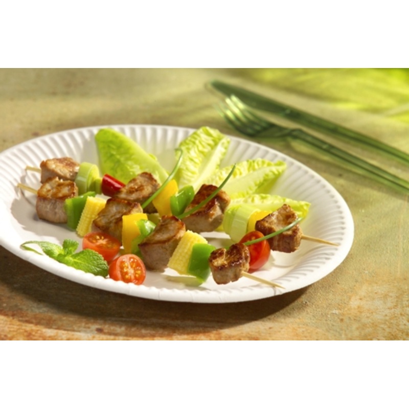 50 FSC paper plates Scarlatti white 29cm