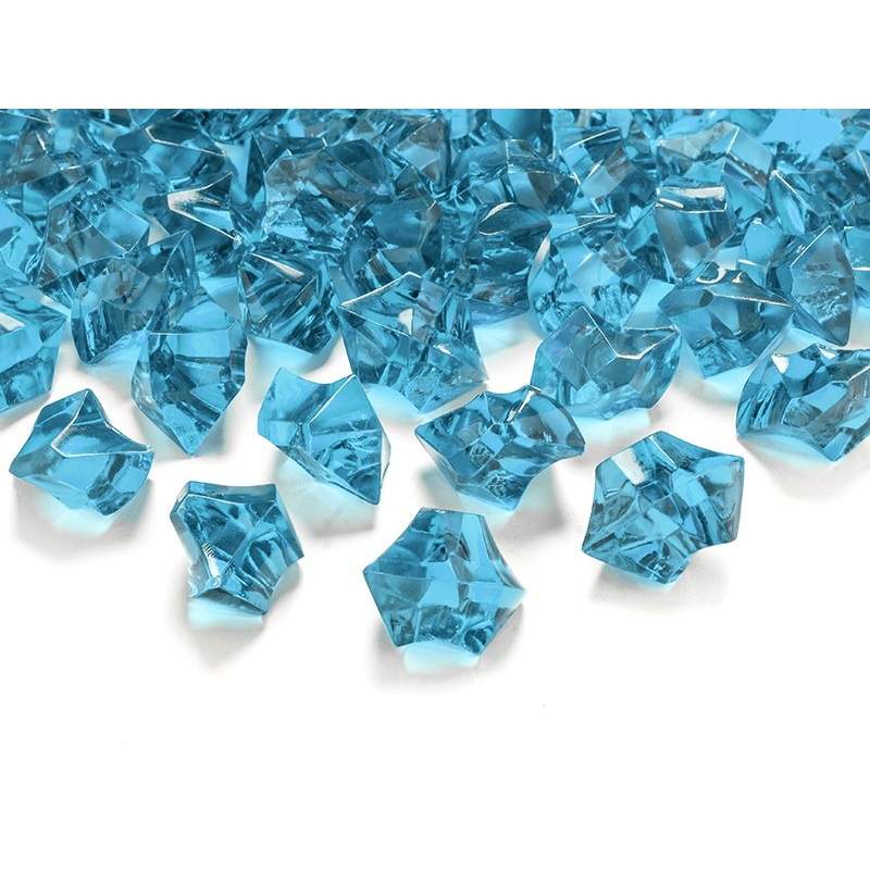 50 turquoise scattered crystals
