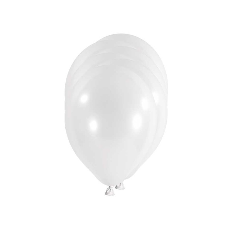 500 white latex balloons 25cm