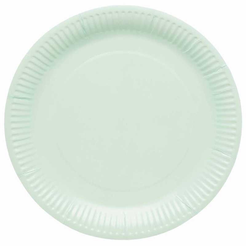 8 Beach Wave Eco paper plates 23cm
