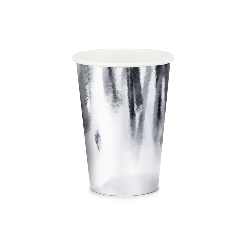 Becher, silber, 220ml (1 VPE / 6 Stk.)