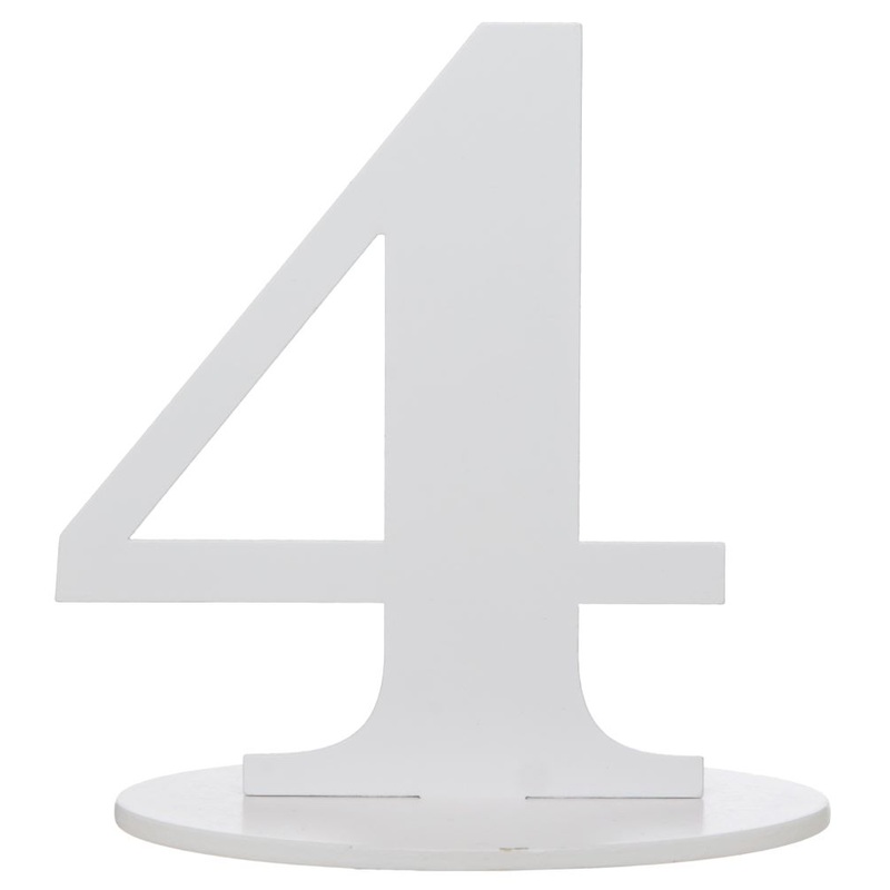 Fabulous 4 table number 17cm