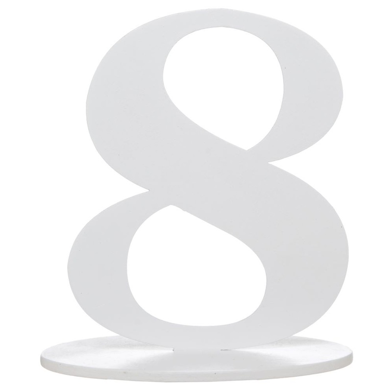 Fabulous 8 table number 17cm