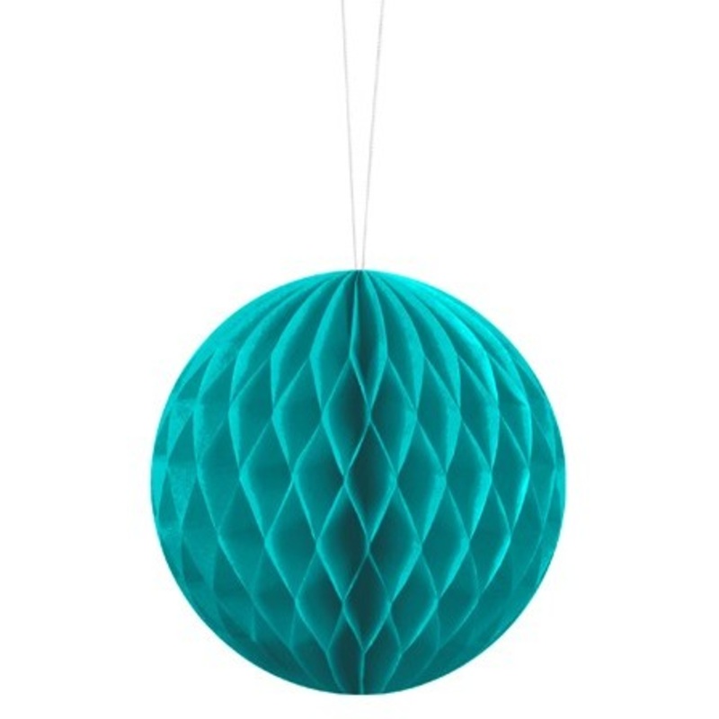 Honeycomb ball Lumina turquoise 10cm