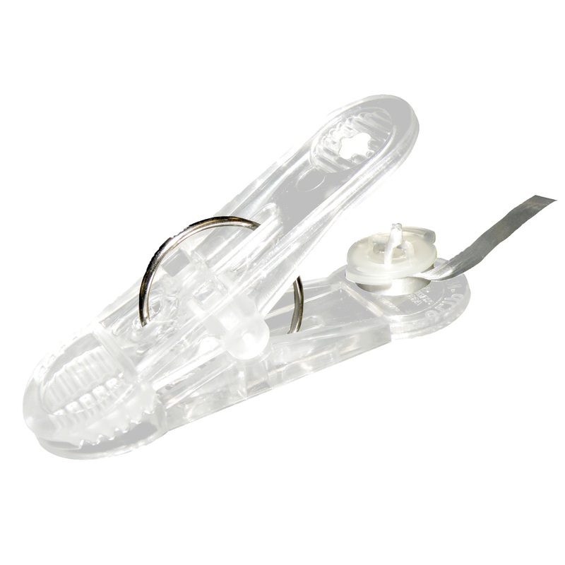 Plastic clip balloon weight transparent 30g