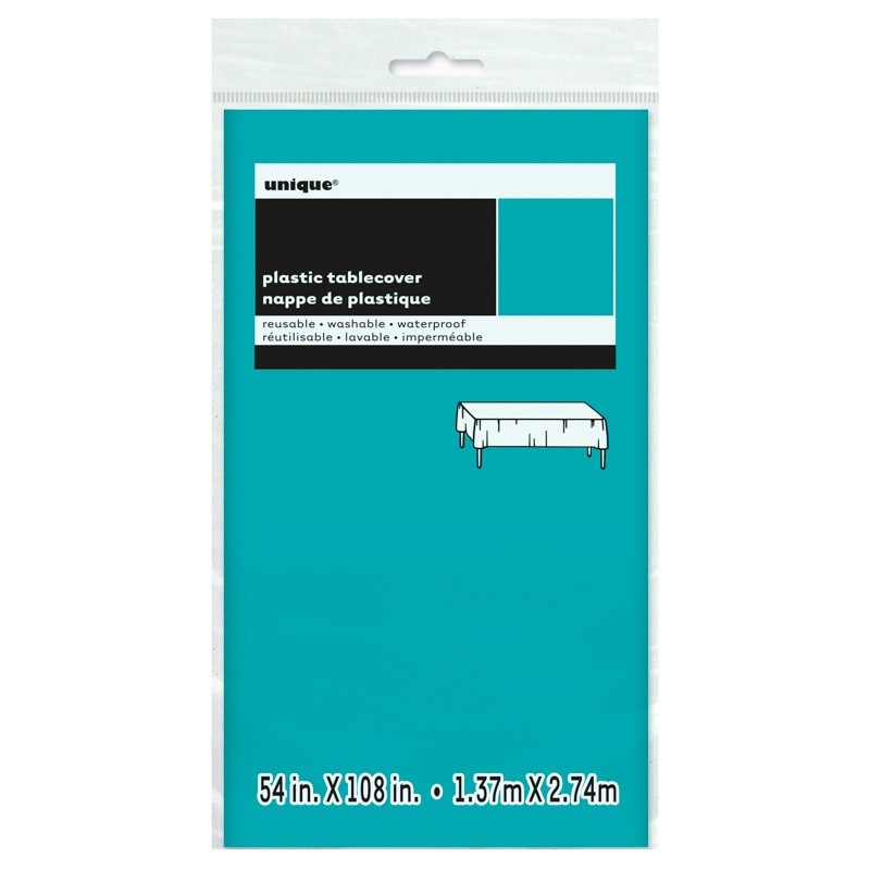 PVC tablecloth Vera turquoise 2.74 x 1.37m