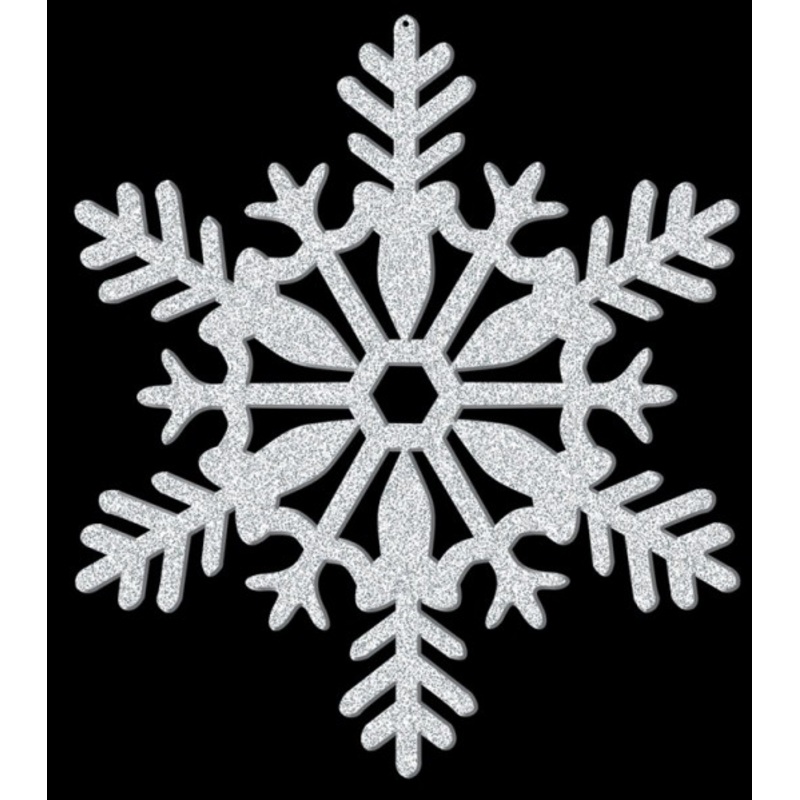 Sparkling Snowflake Hanger 28cm