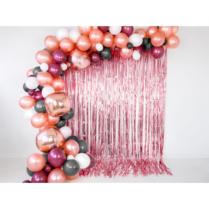 Tinsel Curtain Backdrop Rose Gold 90cm x 2.5m