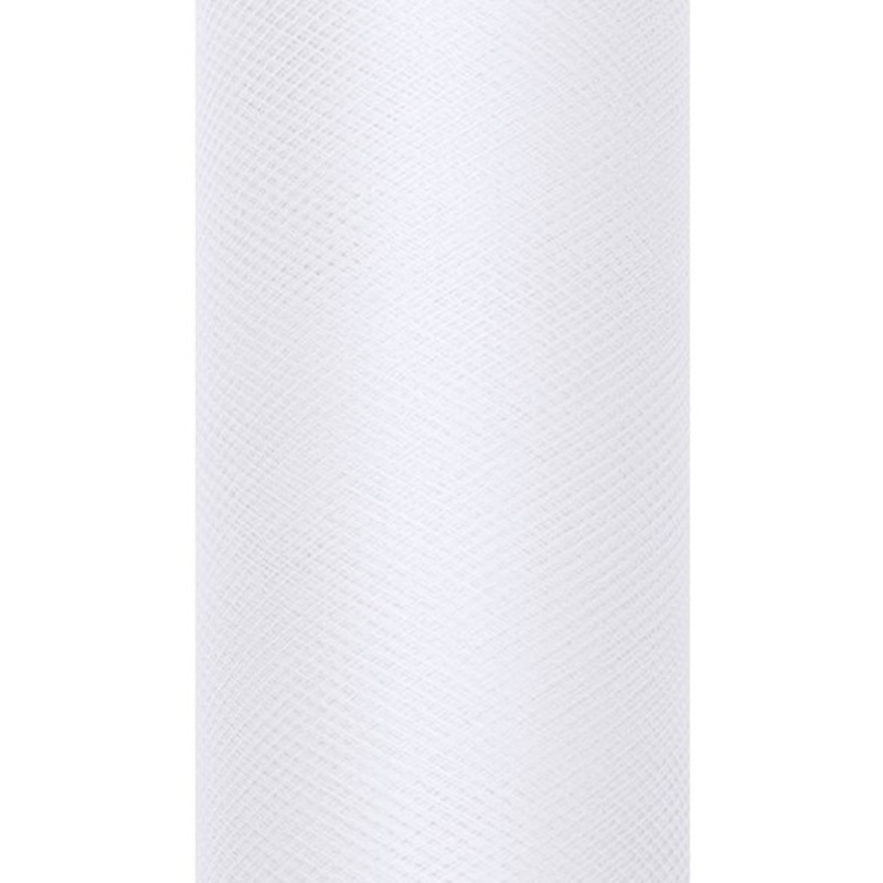 Tulle fabric Luna white 9m x 80cm