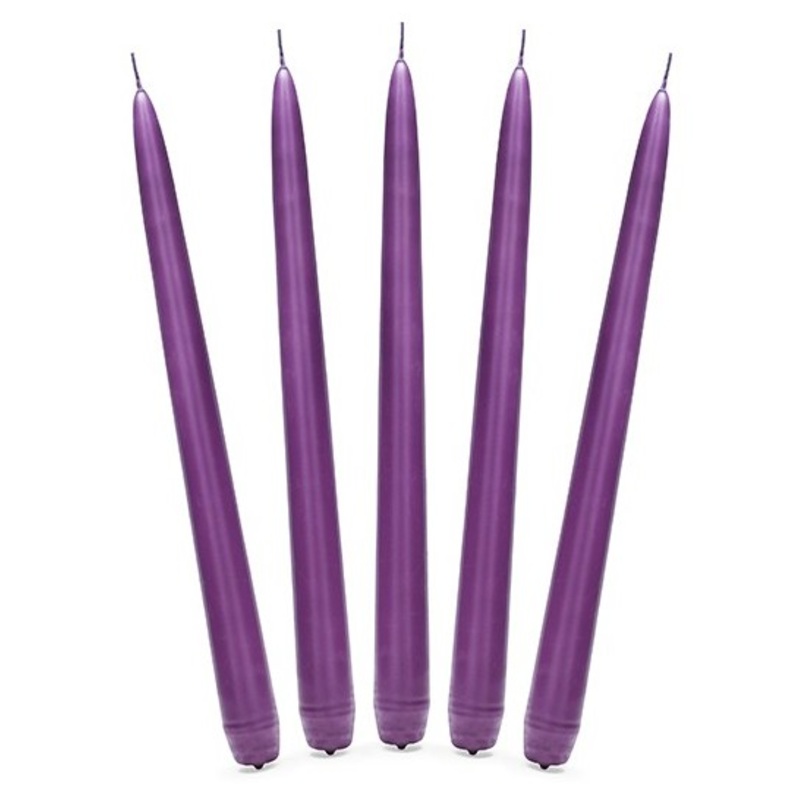 10 candles Firenze violet 24cm