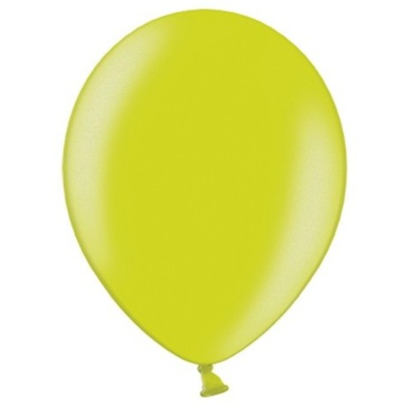 10 party star metallic balloons may green 27cm