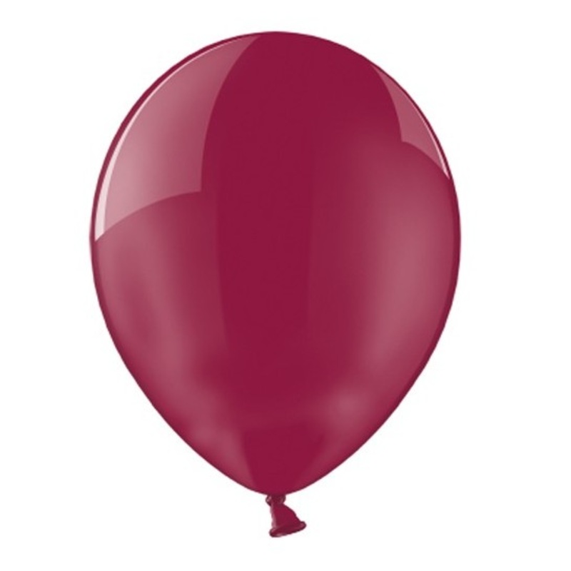 100 balloons crystal wine red 25cm