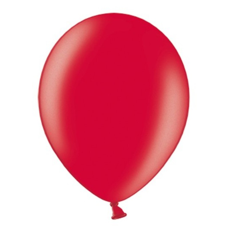 100 balloons metallic cherry red 30cm
