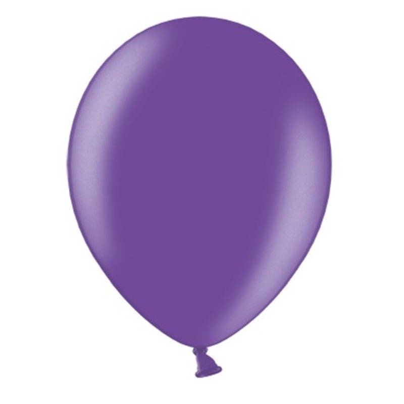 100 balloons metallic purple 25cm