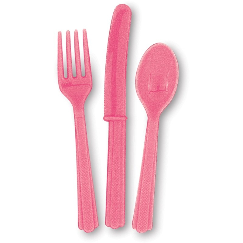 18-piece cutlery set Vera pink